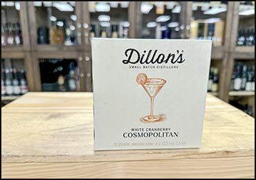 Dillon's Signature Cocktail  their 'White Cranberry Cosmopolitan' box