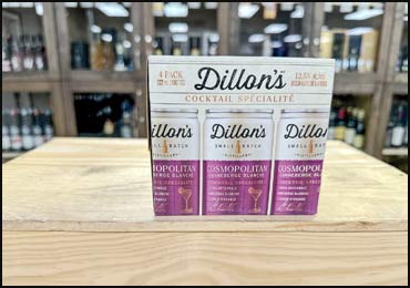 Dillon's Signature Cocktail  their 'White Cranberry Cosmopolitan' box